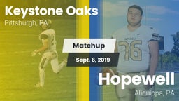 Matchup: Keystone Oaks vs. Hopewell  2019