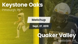 Matchup: Keystone Oaks vs. Quaker Valley  2019