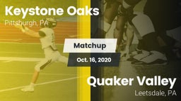 Matchup: Keystone Oaks vs. Quaker Valley  2020