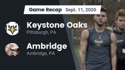 Recap: Keystone Oaks  vs. Ambridge  2020