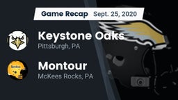 Recap: Keystone Oaks  vs. Montour  2020