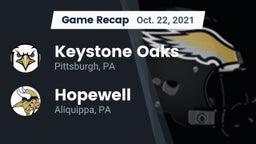 Recap: Keystone Oaks  vs. Hopewell  2021