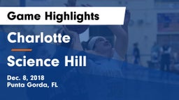 Charlotte  vs Science Hill  Game Highlights - Dec. 8, 2018