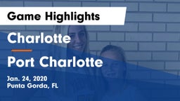 Charlotte  vs Port Charlotte  Game Highlights - Jan. 24, 2020
