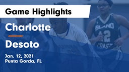 Charlotte  vs Desoto  Game Highlights - Jan. 12, 2021