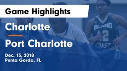 Charlotte  vs Port Charlotte  Game Highlights - Dec. 13, 2018
