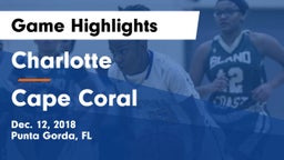 Charlotte  vs Cape Coral  Game Highlights - Dec. 12, 2018