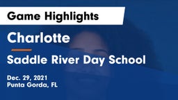 Charlotte  vs Saddle River Day School Game Highlights - Dec. 29, 2021