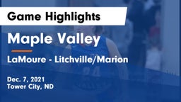 Maple Valley  vs LaMoure - Litchville/Marion Game Highlights - Dec. 7, 2021