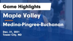 Maple Valley  vs Medina-Pingree-Buchanan  Game Highlights - Dec. 21, 2021