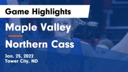 Maple Valley  vs Northern Cass  Game Highlights - Jan. 25, 2022