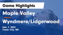 Maple Valley  vs Wyndmere/Lidgerwood  Game Highlights - Feb. 7, 2022