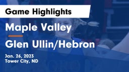 Maple Valley  vs Glen Ullin/Hebron  Game Highlights - Jan. 26, 2023