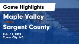 Maple Valley  vs Sargent County Game Highlights - Feb. 11, 2023