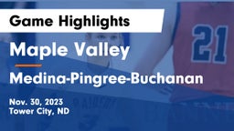Maple Valley  vs Medina-Pingree-Buchanan  Game Highlights - Nov. 30, 2023