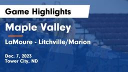 Maple Valley  vs LaMoure - Litchville/Marion Game Highlights - Dec. 7, 2023