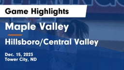 Maple Valley  vs Hillsboro/Central Valley Game Highlights - Dec. 15, 2023