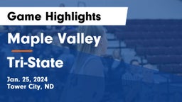 Maple Valley  vs Tri-State  Game Highlights - Jan. 25, 2024