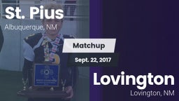 Matchup: St. Pius vs. Lovington  2017