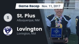 Recap: St. Pius  vs. Lovington  2017