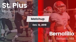 Matchup: St. Pius vs. Bernalillo  2018