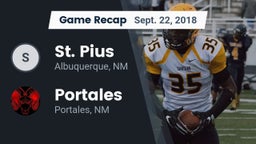 Recap: St. Pius  vs. Portales  2018