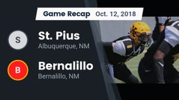 Recap: St. Pius  vs. Bernalillo  2018