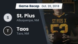 Recap: St. Pius  vs. Taos  2018