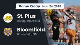 Recap: St. Pius  vs. Bloomfield  2018