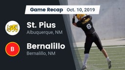 Recap: St. Pius  vs. Bernalillo  2019