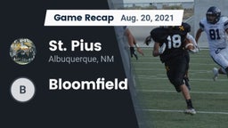 Recap: St. Pius  vs. Bloomfield  2021