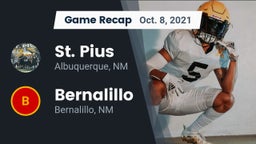 Recap: St. Pius  vs. Bernalillo  2021