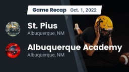 Recap: St. Pius  vs. Albuquerque Academy  2022