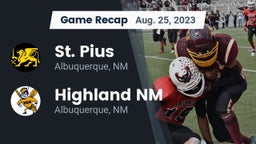 Recap: St. Pius  vs. Highland  NM 2023