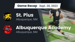 Recap: St. Pius  vs. Albuquerque Academy  2023