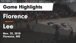 Florence  vs Lee  Game Highlights - Nov. 23, 2018