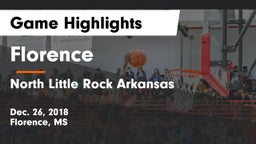 Florence  vs North Little Rock Arkansas Game Highlights - Dec. 26, 2018