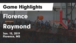 Florence  vs Raymond  Game Highlights - Jan. 15, 2019