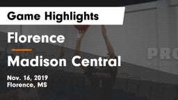 Florence  vs Madison Central  Game Highlights - Nov. 16, 2019