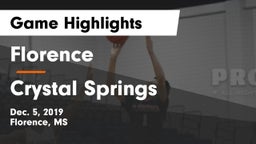 Florence  vs Crystal Springs Game Highlights - Dec. 5, 2019