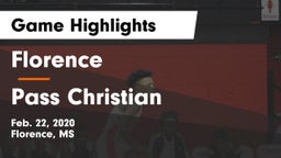 Florence  vs Pass Christian  Game Highlights - Feb. 22, 2020