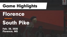 Florence  vs South Pike  Game Highlights - Feb. 28, 2020