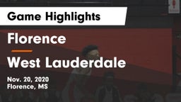 Florence  vs West Lauderdale  Game Highlights - Nov. 20, 2020
