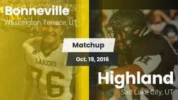 Matchup: Bonneville vs. Highland  2016