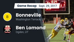 Recap: Bonneville  vs. Ben Lomond  2017