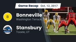 Recap: Bonneville  vs. Stansbury  2017