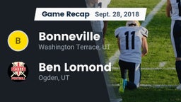 Recap: Bonneville  vs. Ben Lomond  2018