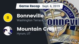Recap: Bonneville  vs. Mountain Crest  2019