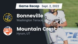 Recap: Bonneville  vs. Mountain Crest  2022