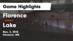 Florence  vs Lake  Game Highlights - Nov. 3, 2018